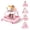 Pink, variant on XIOYIG 5 in 1 Baby Walker, Music and Lights Walker for Baby Boy Girls 6-18 Months, Foldable Baby Walkers with Wheels and Bouncer Combo Portable, Toddler Infant Walker with Adjustable Height