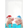 thumbnail image 2 of Funny Piglet in A Cap of Santa Claus Kitchen Towels Set of 4 Dishcloths Hand Towels Tea Towels Ultra Absorbent for Cleaning Washing Drying Dishes Tableware 28'' x 18'', 2 of 7