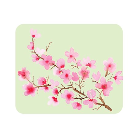 UPC: 0731969859049 | OTM Essentials Prints Cherry Blossoms Mouse Pad Green/Pink/Brown (OP-MH-A03-12A)