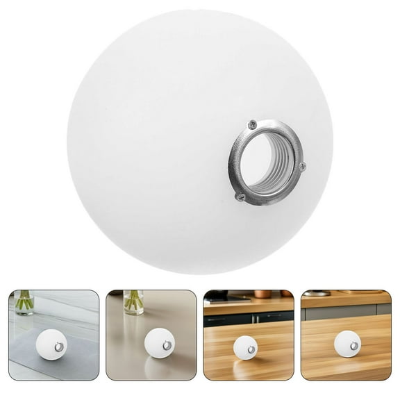 PTOOTP White Acrylic Round Lampshade for Outdoor Post and Wall Lights 2Pcs