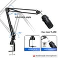 thumbnail image 6 of SUNMON SoloCast Gaming Microphone Stand for HyperX, Boom Arm for SoloCast – Mic Arm Upgrade C Desk Clamp, 2 Cable Ties, 6 of 8