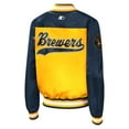 thumbnail image 3 of Women's Starter Gold Milwaukee Brewers The Legend Full-Snap Jacket, 3 of 5