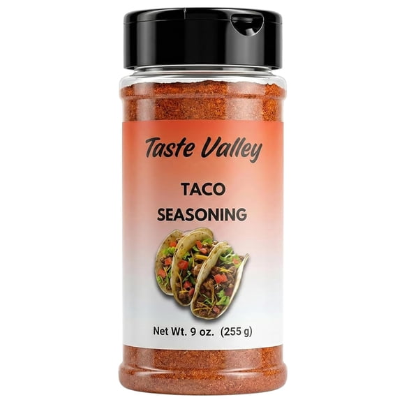 Taste Valley Taco Seasoning, Smoky Chipotle, Medium, 9 oz Jar