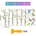 thumbnail image 2 of 4 Sheets Birch and Bird Furniture Transfer 11.8x5.9inch Plants Trees Rub on Transfer UV Self-Adhesive Stickers Wall Art Craft for Bedroom Living Room Desk Table, 2 of 7