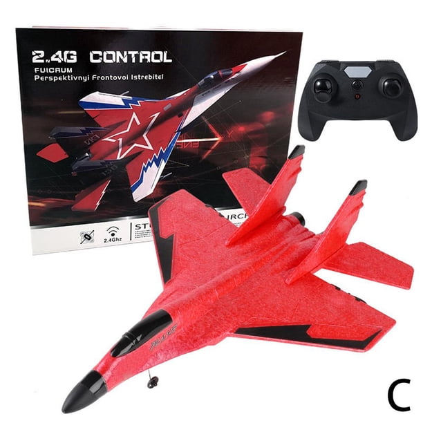 LUVCLS Avión de juguete remoto Trredrins, avión RC de 2,4 GHz, avión de combate RC de espuma, aviones remotos, avión de combate