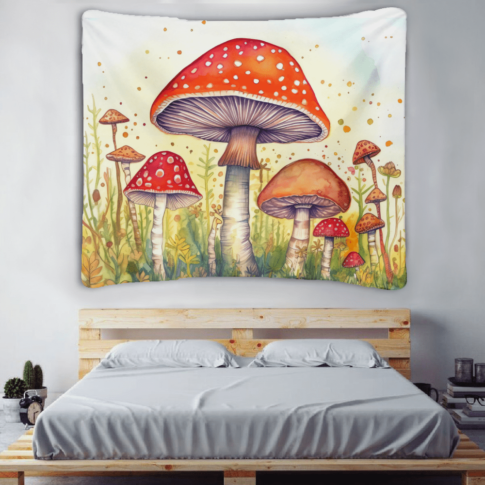 FABOTD Tapestry Wall Tapestry, Big Mushroom Tapestry, Trippy Tapestries, Daily Decorative