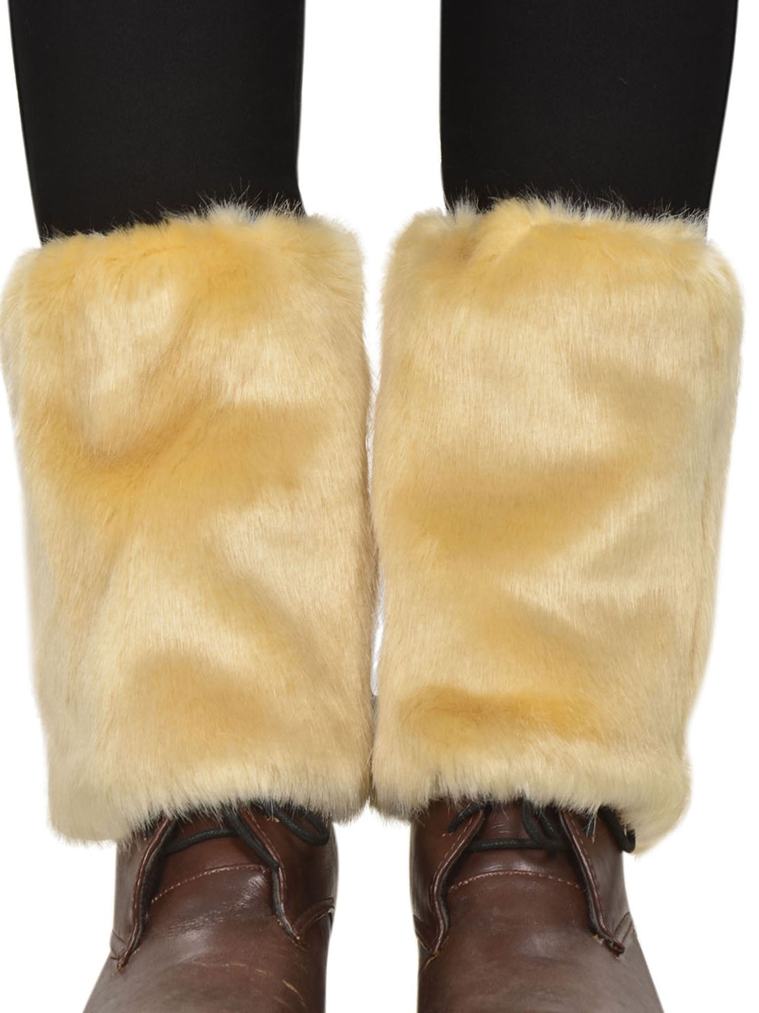 tan fuzzy boots