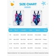 thumbnail image 2 of BULLPIANO 7-13 Years Girls Swimsuit Sport Athletic One Piece Swimsuit Tie Dye Bathing Suit Quick Dry Beach Swimwear, 2 of 9