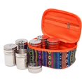 thumbnail image 1 of 6 Pcs Outdoor Spice Jars Set with Portable Storage Bag for Cooking, Outdoor BBQ, Picnic, Camping, 1 of 4