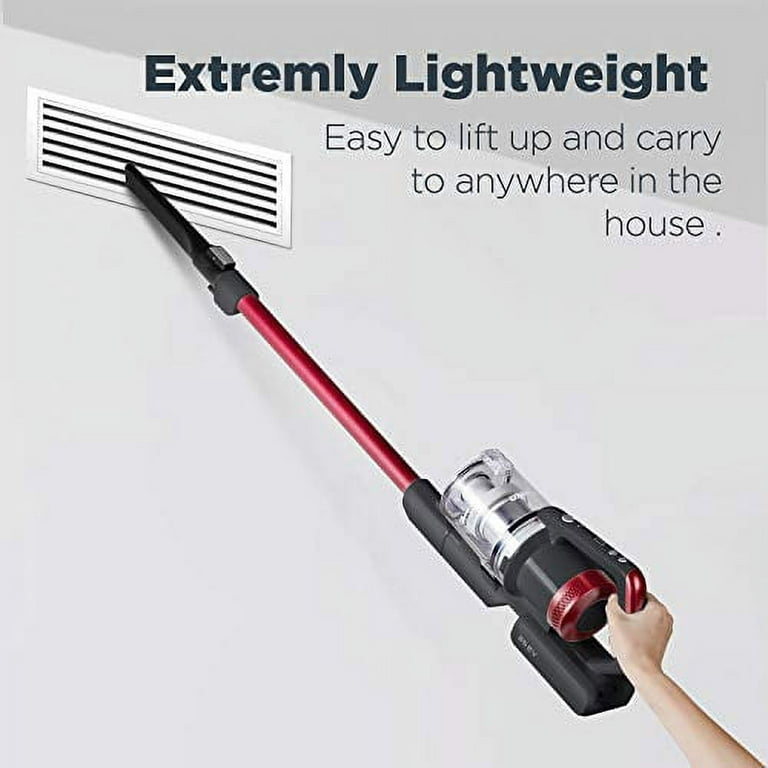 EUREKA Lightweight Cordless Vacuum Cleaner with LED Headlights, 450W  Powerful BLDC Removable Battety Handheld Vac for Multifloors, Carpet &  Hardwood