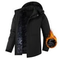 thumbnail image 6 of Letdown Mens Jackets, Hooded - Insulated Detachable Liner Windproof Cold Jacket Casual Thickened Fleece Zipper Up Lightweight Jacket for Men, 6 of 7