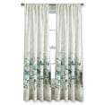 thumbnail image 3 of CHF Watecolor Floral Indoor , 100% Polyester , Light Filtering Single Panel Rod Pocket , Aqua , 50"x84", Adult, 3 of 6