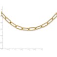 thumbnail image 5 of 14K Yellow Gold Jbsp's Polished Textured Oval Link Necklace Made In Italy lf1599-23.5, 5 of 5