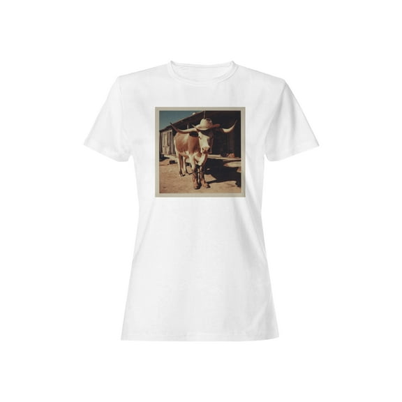 Cowboy Longhorn with Hat & Boots Women's T-shirt