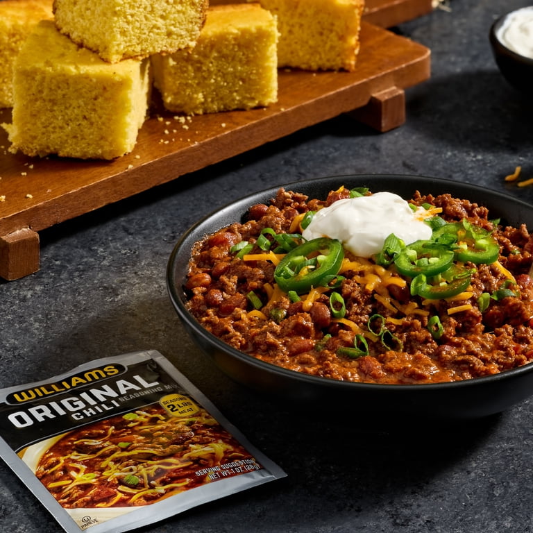 WILLIAMS Original Chili Seasoning Mix 1 oz, Flavorful Blend with
