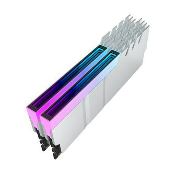 2X Computer DDR4 DDR5 5V ARGB Sync Memory Radiator PC RGB Colorful RAM Heatsink Cooler Cooling Shim Armor Silver White