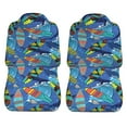 thumbnail image 2 of Sigee Hawaiian Style for Universal Car Seat Covers, Premium Car Seat Protector Set for Cars, SUVs, Trucks, 2 of 5