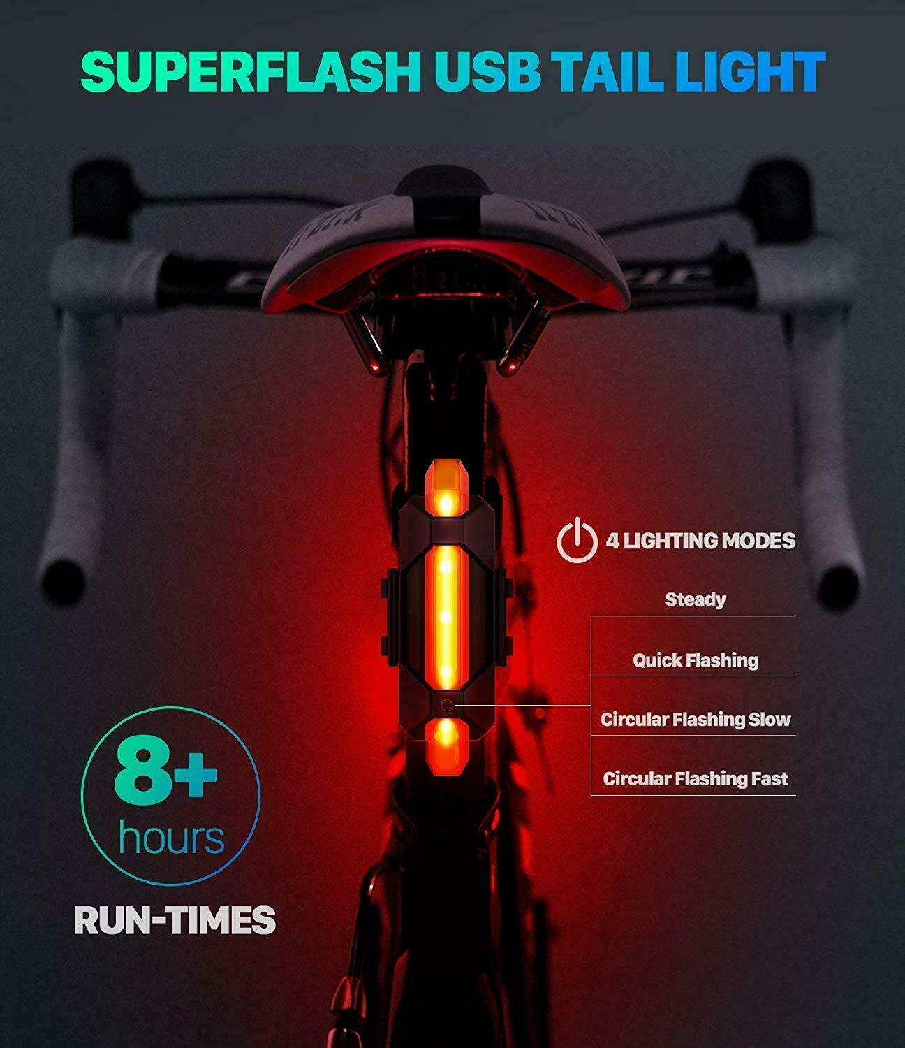 10000LM USB Rechargeable Bike Light Super Bright Bicycle Lights Headlight Front Light IPX5 Waterproof - Riding Cycling Camping - image 5 of 8