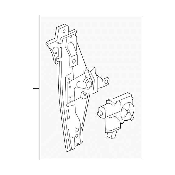 Buick, Genuine OEM Window Regulator 22836743