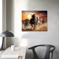 thumbnail image 3 of Nawypu Animal Wall Art Pictures for Living Room Decor Running Horses Paintings on Canvas Stretched Artwork Bedroom Wall Decorations, 3 of 4
