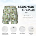 thumbnail image 3 of Balery Rabbit And Carrot Mens Swim Trunks Swim Shorts for Men Quick Dry Inseam Beach Shorts with Compression Liner Pocket-Large, 3 of 9
