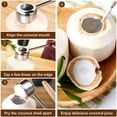 thumbnail image 3 of Coconut Opener Tool, Opener for Coconut,Coconut Shell Puncher Knife with Rubber Hammer,Straws,Brush,Silicone Mat, 3 of 4