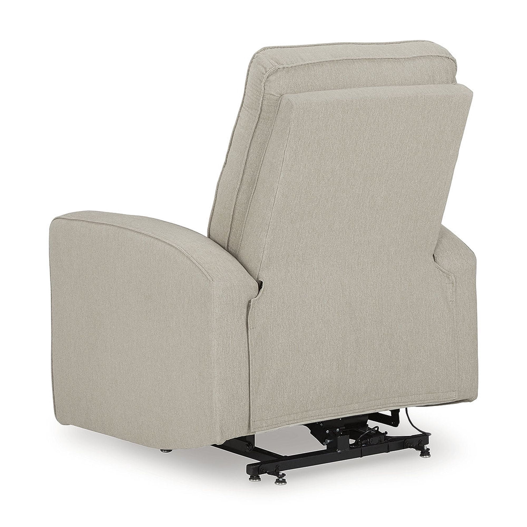 Signature Design by Ashley Starganza Power Lift Recliner Chair with Heat & Massage - Next-Gen Nuvella™ Fabric, Smoke