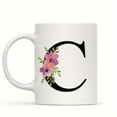 thumbnail image 3 of 1pc, Alphabet Flower Coffee Mug, Ceramic Coffee Cups, Capital Letters Water Cups, Summer Winter Drinkware, Birthday Gifts, Holiday Gifts, Christmas Gifts, New Year Gifts, Valentine's Day Gifts, 3 of 9