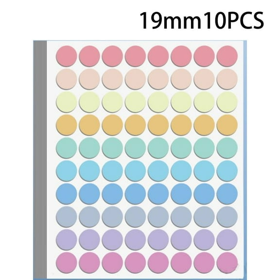 CCOCC 800 Pcs Dot Stickers Round Colored Dot Stickers Removable Adhesive Label Stickers for Family Office and Study 0.7"