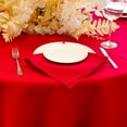 thumbnail image 6 of JYFLZQ Red Tablecloth 70 inch Round Table Cloth for 4 Foot TablesStain Resistant  Table Cover, 6 of 6