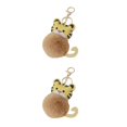 thumbnail image 4 of Youkk Soft Touch Keyring Portable And Adorable Key Chain Best Gifts Leather Cat Keychain Key Ring Suitable For Many Occasions Yellow 2Set, 4 of 6