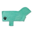 thumbnail image 2 of Bone Dry Microfiber Bath Robe with Adjustable Closure for Pets, Medium, Aqua, 2 of 3