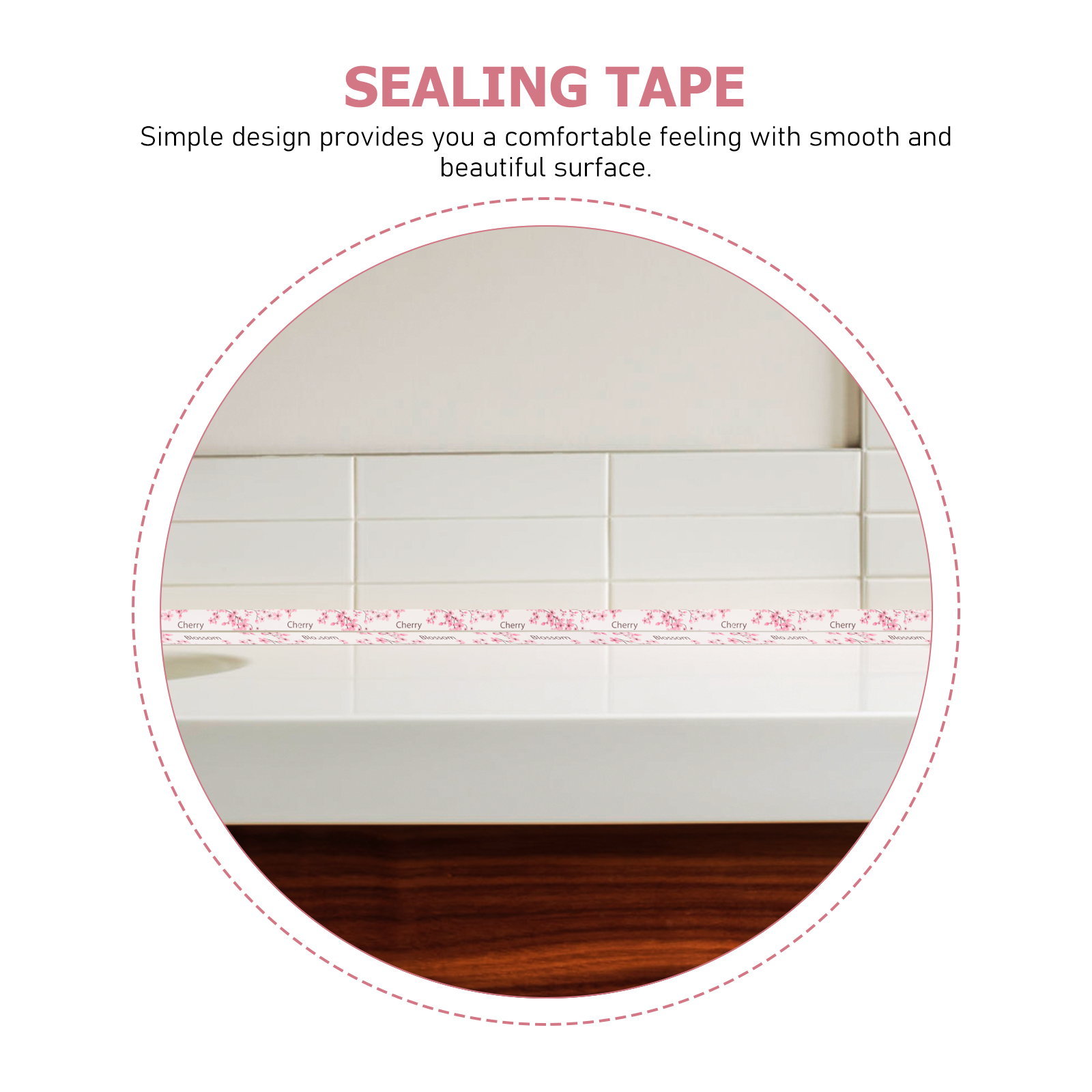 Seam Waterproof Adhesive Tape Bath Sealing Strip Caulk Bathtub Caulking Toilet Self Adhesive 3646