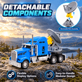 thumbnail image 4 of Blue Storm Chaser Research Truck Model, Weather Interceptor Vehicle with Rolling Wheels and Rotating Rear Equipment, Plastic Display Truck for Desk, Shelf and Cabinet, 4 of 7