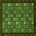 thumbnail image 1 of Ahgly Company Indoor Square Abstract Green Modern Area Rugs, 7' Square, 1 of 4