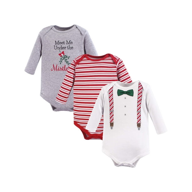 Little Treasures Little Treasure Baby Boy Holiday Long Sleeve