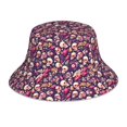 thumbnail image 1 of Fotbe music Skull record Guitar Sombrero Tipo Pescador con Estampado – Sombrero de Sol de Algodón de Moda para Playa, Golf, Pesca, 1 of 6