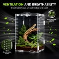 thumbnail image 6 of YTAKY Acrylic Jumping Spider Enclosure - Insect Terrarium for Spiders, Reptiles Habitat for Praying Mantis, Tarantula, Snail, Hermit Crab, Frog, 6 of 7