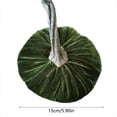 thumbnail image 4 of Elegant Velvet Pumpkin Sculpture - Autumn Thanksgiving Desktop Decor for Holiday Tabletop Display, Fall Centerpiece for Dining Table, Mantel, and Seasonal Home Decoration, 4 of 7