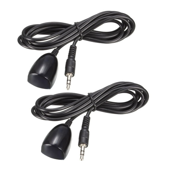 2pcs 3.5mm IR Remote Control Receiver Extension 1.5m 10-18m Receiving Distance