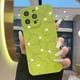 thumbnail image 3 of Funda transparente con diseño de flores y diamantes con baño de purpurina para iPhone 16, 15 Pro Max, 14, 13, 12 y 11, funda de silicona suave a prueba de golpes con brillantes diamantes de imitación, 3 of 5
