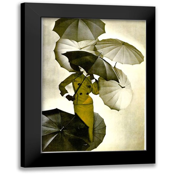 Vintage Apple Collection 11x14 Black Modern Framed Museum Art Print Titled - Umbrella