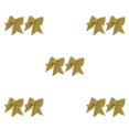 thumbnail image 2 of Bearachild 2 piezas Feliz Navidad Bowknot adornos brillante lentejuelas decoración Festival vacaciones suministros gabinete dorado Type2 NO2, 2 of 6