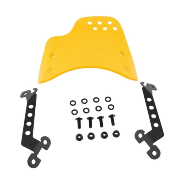 Parabrisas de motocicleta, repuesto de parabrisas, protección de hardware de montaje Amarillo