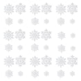 thumbnail image 1 of 36 piezas de adornos de copos de nieve navideños colgantes de copos de nieve colgantes de decoración para fiestas de hotel o puertas de aniversario, 1 of 8