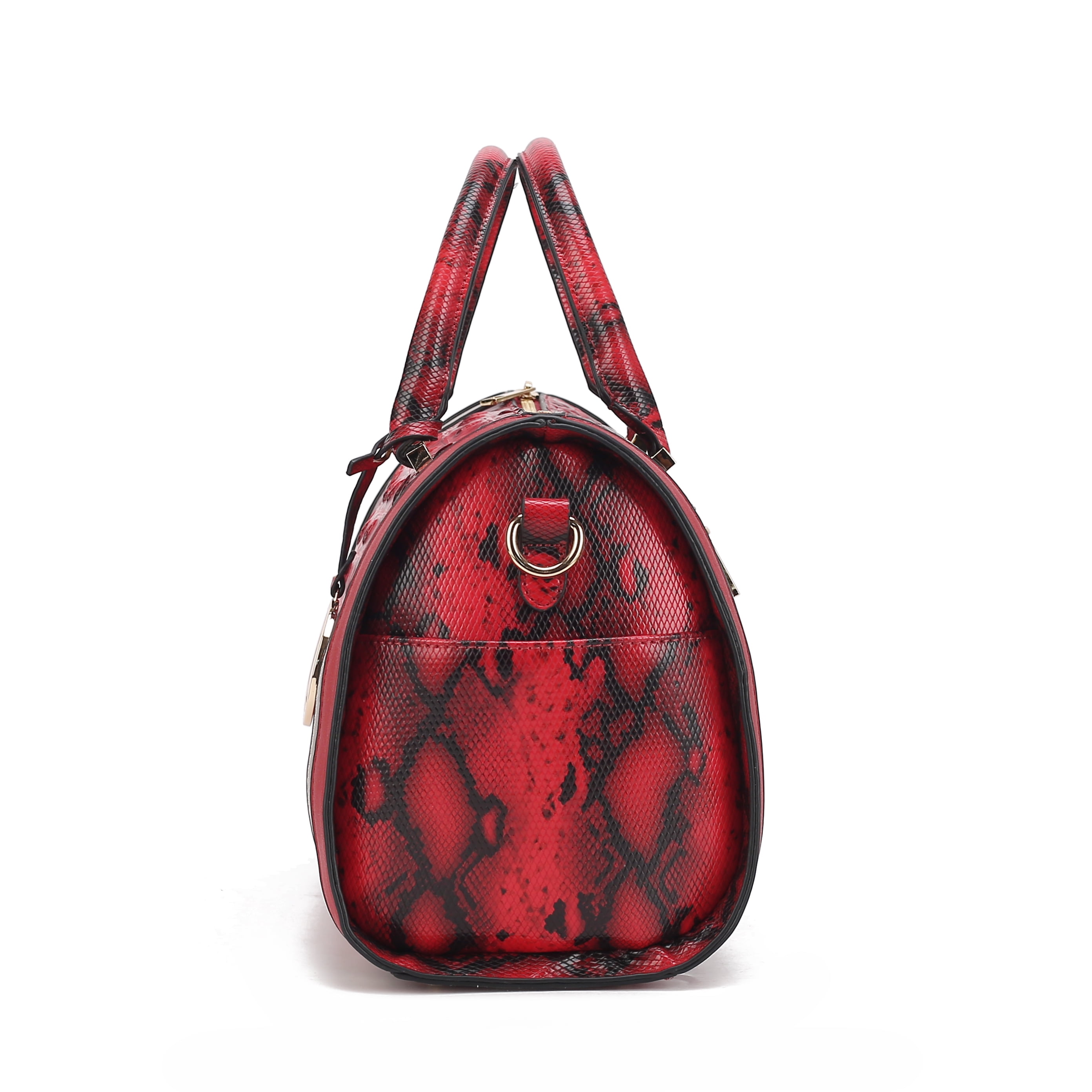 MKF Collection Vegan Leather Satchel Bags for Women, Crocodile-Embossed Purse Handbag by Mia K. Brown