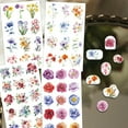 thumbnail image 4 of 24pcs/set Ceramics Clay Water Transfer Paper Underglaze Transfer Decals for DIY Earrings Pendants Hair Clip Flower 12x7cm, 4 of 7