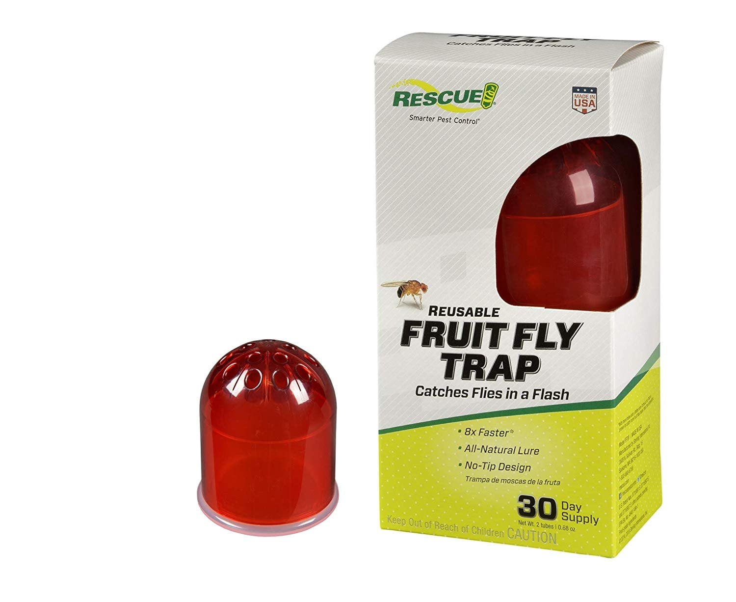 RESCUE Indoor NonToxic Reusable Fruit Fly Trap