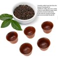 thumbnail image 4 of Wooden Tea Cups Handmade Multifunctional Safe Eco Friendly Solid Wood Teacups for Drinking Tea Coffee Wine Beer Hot Drinks 5 Pcs, 4 of 4