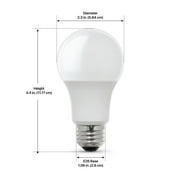 Feit Electric 10 Watt LED (60 Watt Equivalent) Soft White A19, E26, Non-Dimmable (4 Pack)